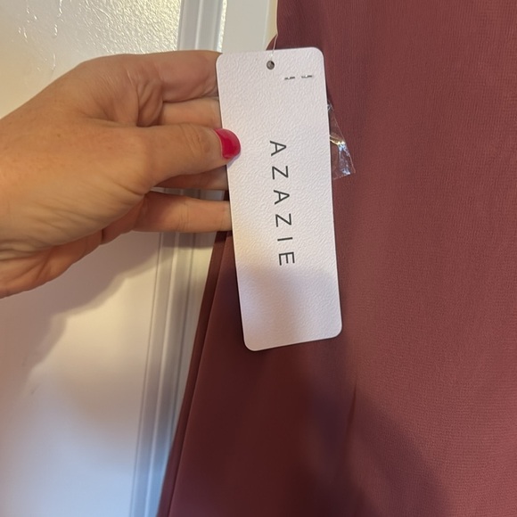 NWT Azazie Rylee Bridesmaid Dress in Desert Rose - Picture 3 of 7